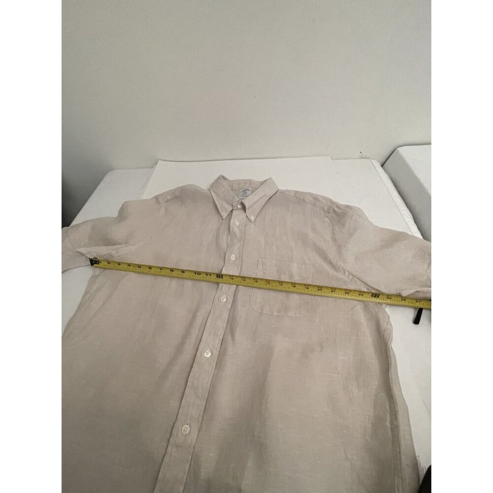 Brooks Brothers 1818 Regent LINEN XL The Original Polo Shirt Button Down - Picture 4 of 7